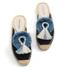 Mules Espadrilles Bleu Marine Tressées