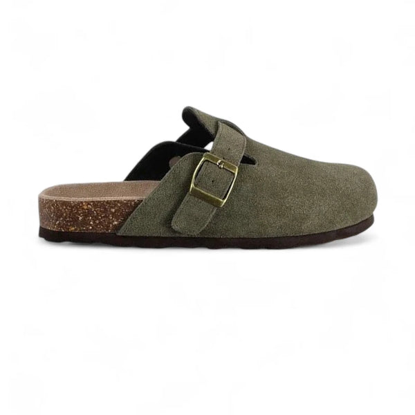 Sabots Khaki en Daim Femme