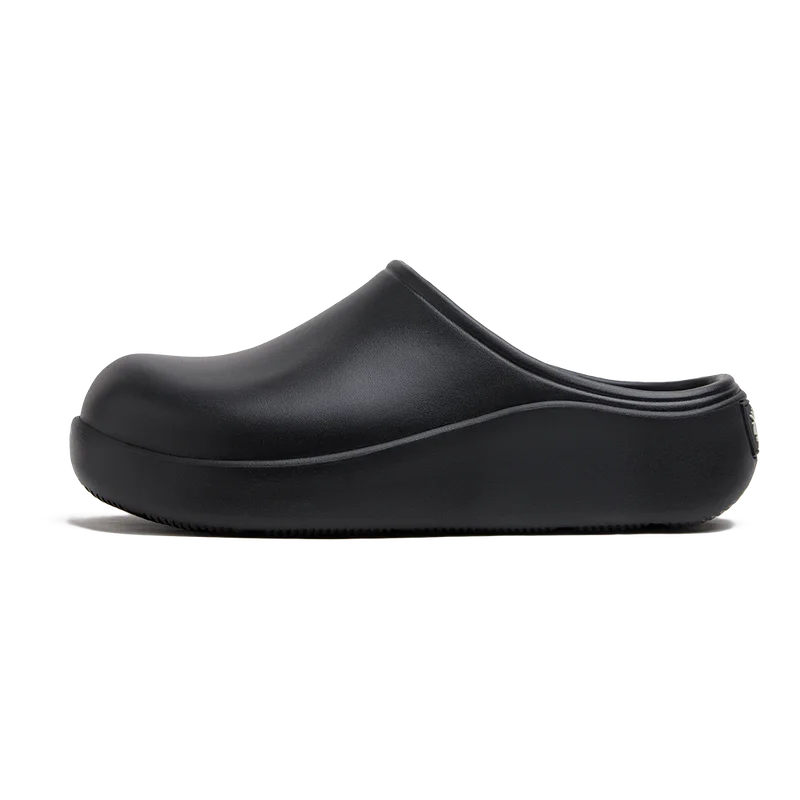 Mules En Plastique Noir