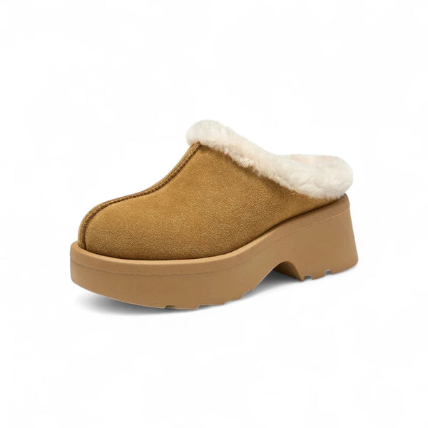 Sabots Fourrés Femme Marron